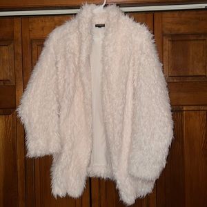 Express White Teddy Jacket